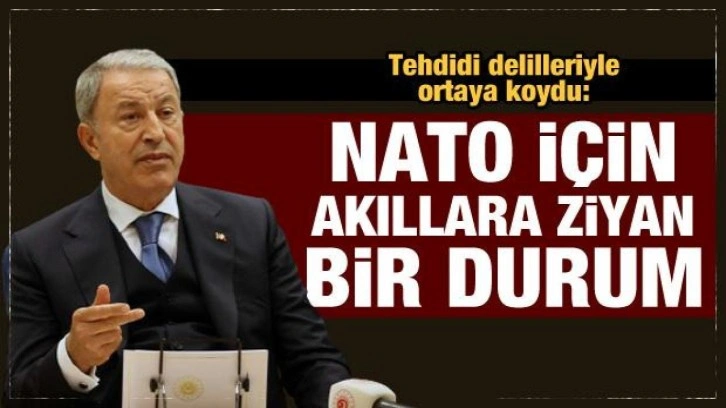 Son Dakika: Bakan Akar NATO zirvesinde delilleriyle anlattı: Akıllara ziyan bir durum!