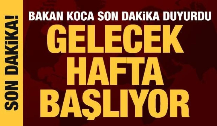 Son Dakika... Bakan Koca: Molnupiravir ilacının kullanımı haftaya başlıyor