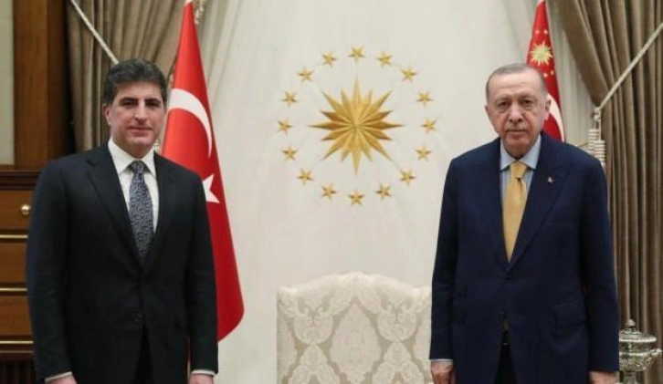 Son Dakika: Başkan Erdoğan, IKBY Başkanı Barzani’yi kabul etti