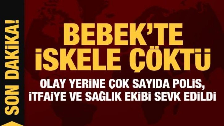 Son Dakika... Bebek'te facia: Restoranın olduğu iskele çöktü, denize düştüler!