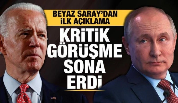 Son dakika... Biden ve Putin’in Ukrayna görüşmesi sona erdi. Beyaz Saray'dan ilk açıklama