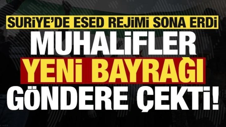 Son dakika:  Esed rejimi devrildi, muhalifler Suriye'de yeni bayrağı göndere çekti!