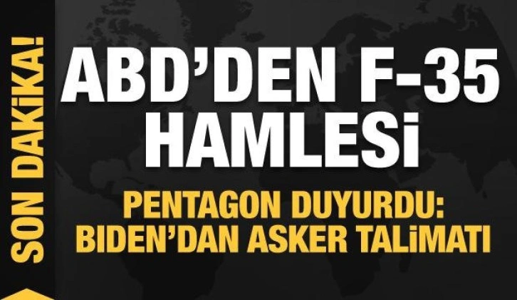 Son dakika: F-35 savaş uçakları devreye girdi! Biden'dan asker talimatı