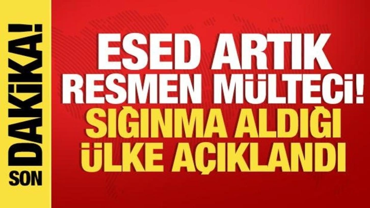 Son dakika haberi: Esed artık resmen mülteci! Sığınma aldığı ülke açıklandı