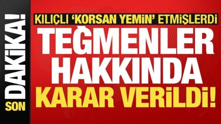 Son dakika haberi: Korsan yemin eden teğmenler TSK'dan ihraç edildi!