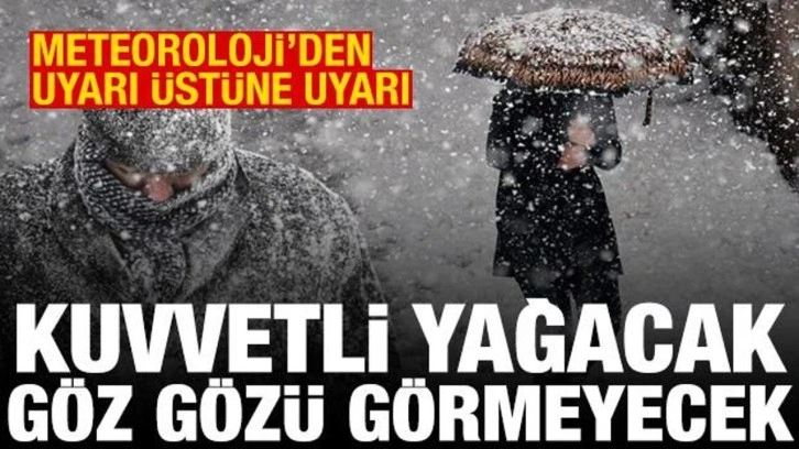 Son dakika haberi: Meteoroloji'den yeni hava durumu raporu! Kuvvetli kar uyarısı