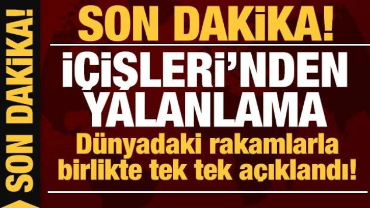 Son dakika: İçişleri'nden Cumhuriyet'in silahlanma iddialarına belgeli yalanlama