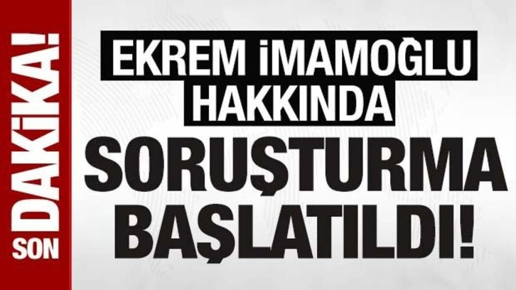 Son dakika! İmamoğlu hakkında Başsavcı Akın Gürlek ve ailesini tehditten soruşturma