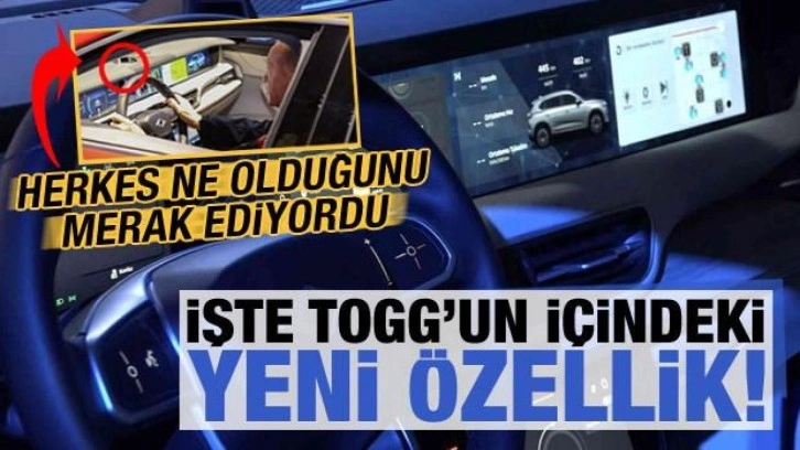 Son dakika: İşte Togg'un içindeki herkesin merak ettiği dikkat çeken yeni özellik!