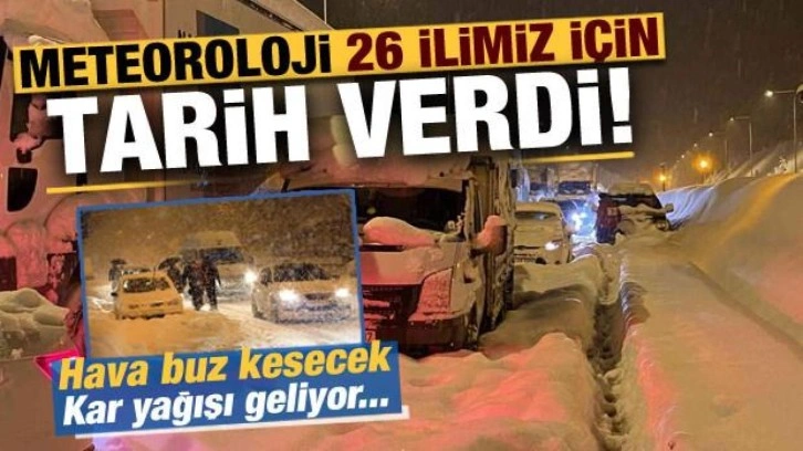 Son dakika: Meteoroloji 26 il için tarih verip uyardı: Kar yağışı geliyor....