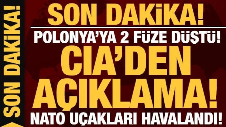 Son dakika: Polonya'ya 2 füze düştü: NATO uçakları havalandı