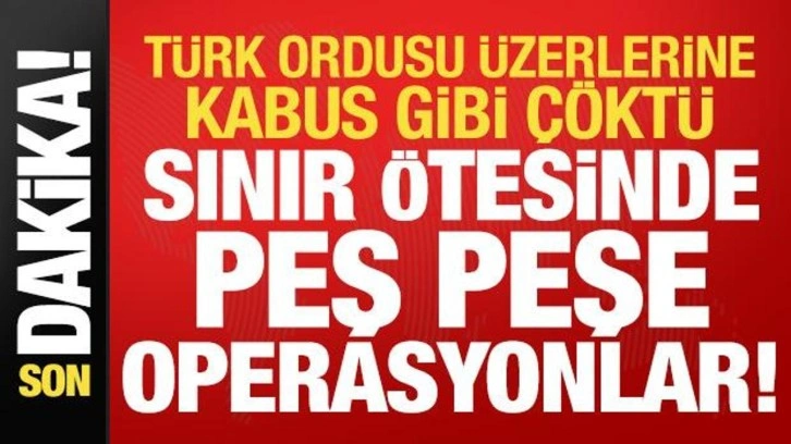 Son dakika: Türk ordusu sınır ötesinde üzerlerine kabus gibi çöktü! Ağır darbe vuruldu...