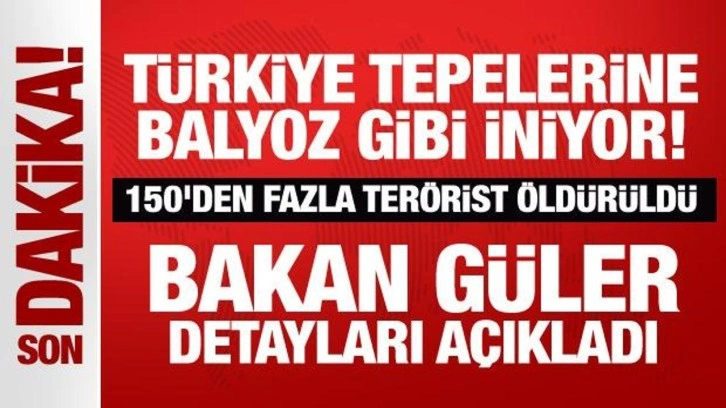 Son dakika: Türkiye tepelerine balyoz gibi iniyor! 150'den fazla terörist öldürüldü