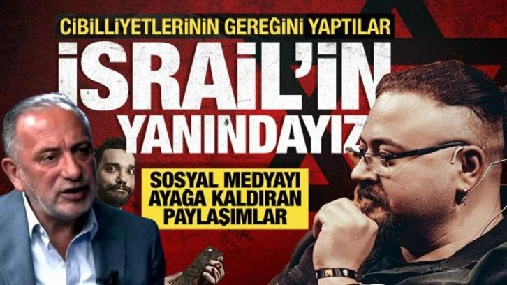 Sosyal medyayı ayağa kaldıran paylaşımlar: 'İsrail'in yanındayız!'