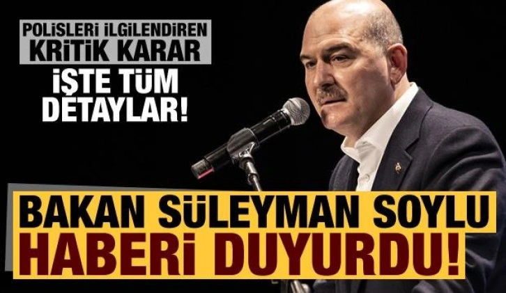 Soylu'dan 'Emniyet Yönetmeliği' ile ilgili açıklama! Şark süresi iniyor, işte tüm det