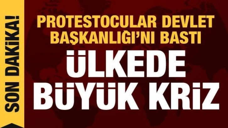 Sri Lanka'da protestocular devlet başkanlığı binasına girdi