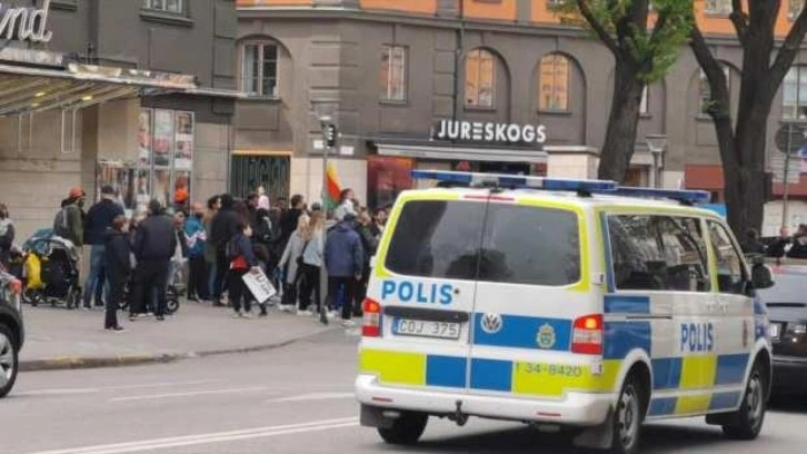 Stockholm'de terör yandaşları yürüyüş yaptı