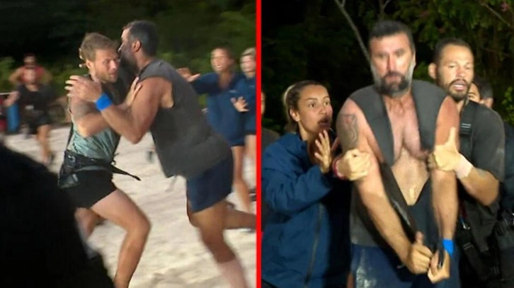 Survivor All Star'da Hikmet ve Yunus Emre arasındaki kavganın görüntüleri ortaya çıktı