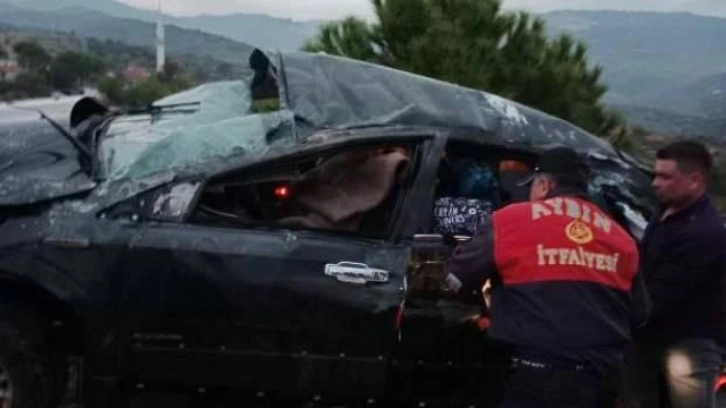 Takla atan otomobildeki karı- kocayı ölüm ayırdı