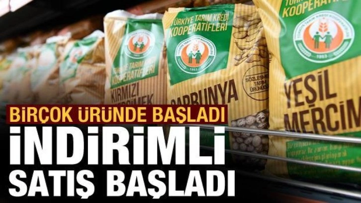 Tarım Kredi Kooperatifi'nde indirimli satışlar bugün başladı