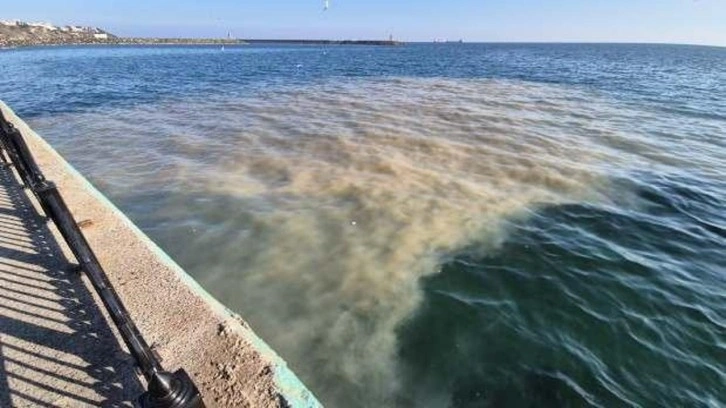 Tekirdağ'da tedirgin eden görüntü! Denizin rengi değişti