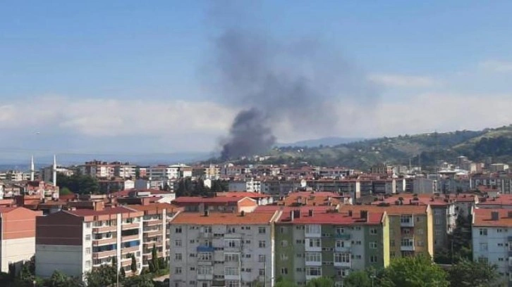 Tekkeköy’deki yangın korkuttu