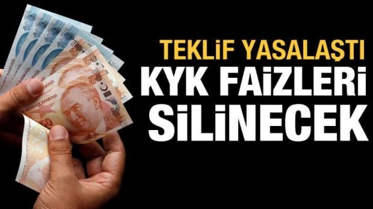 Teklif yasalaştı: KYK borç faizleri silinecek