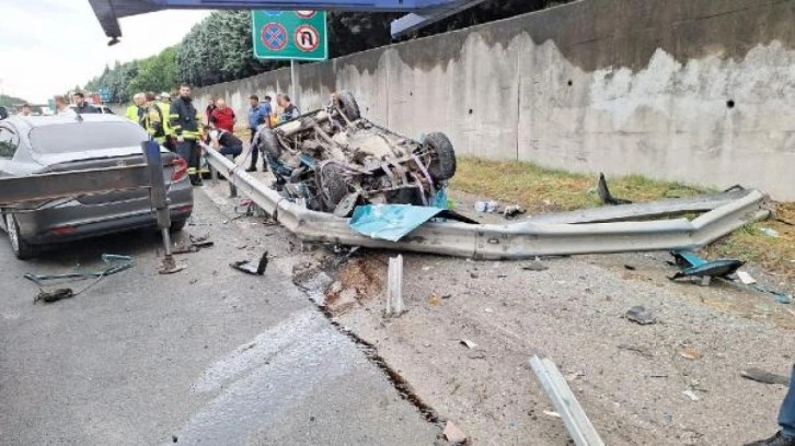 TEM'de kaza: 1 ölü, 1 yaralı