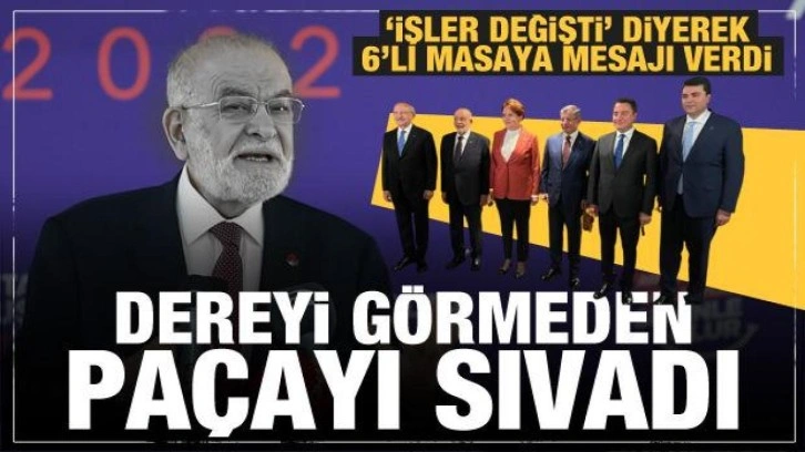 Temel Karamollaoğlu, 'İşler değişti' diyerek 6'lı masadan garanti istedi