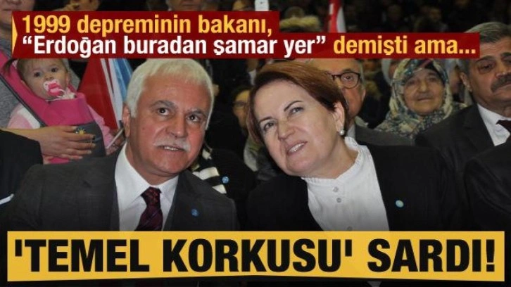 'Temel korkusu' sardı! 99 depreminin bakanı, 