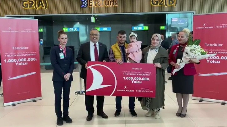 THY 1 milyarıncı yolcusunu taşıdı