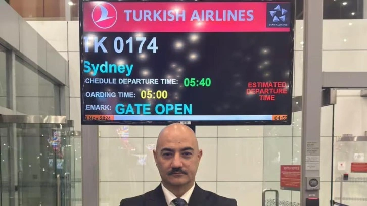 THY Sydney'de: Kaptan Pilot Aytuğ Coşkun'un dönüşü muhteşem oldu