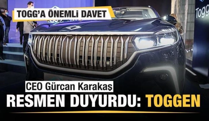 Togg'a önemli davet! CEO Karakaş resmen duyurdu: Toggen