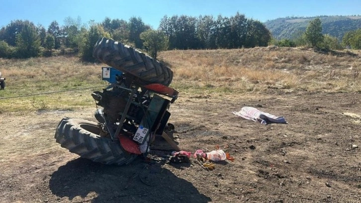 Tokat'ta feci kaza: Traktörün altında kaldı!