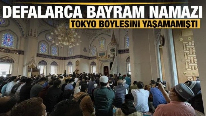 Tokyo Camisi'nde bayram namazı birkaç kez kılındı