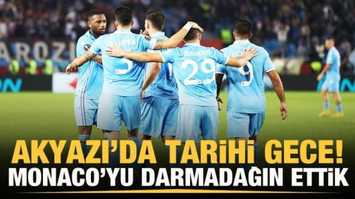 Trabzonspor, Monaco'yu darmadağın etti!