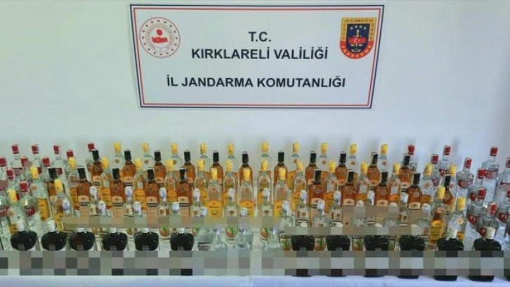 Trakya'da gümrük kaçağı içkilere el konuldu!