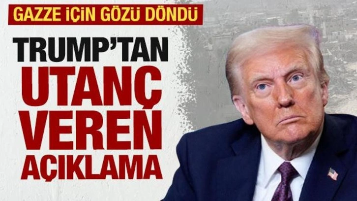 Trump'dan skandal itiraf! Gazze planına dair utanç veren açıklama