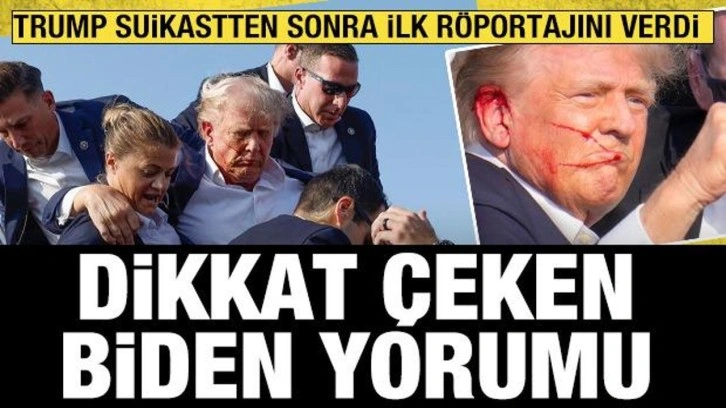 Trump ilk röportajını verdi: Şu anda ölmüş olmam gerekiyordu