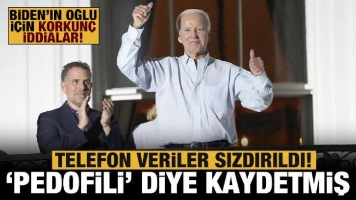 Tüm dünya bu skandalı konuşuyor: Babası Biden'ı 'Pedofili Peter' olarak kaydetmiş