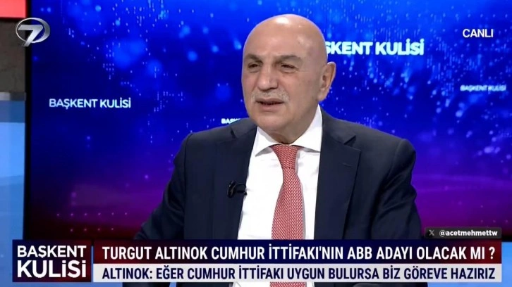 Turgut Altınok, ABB Başkan adayı olacak mı? Başkent Kulisi'nde yanıtladı