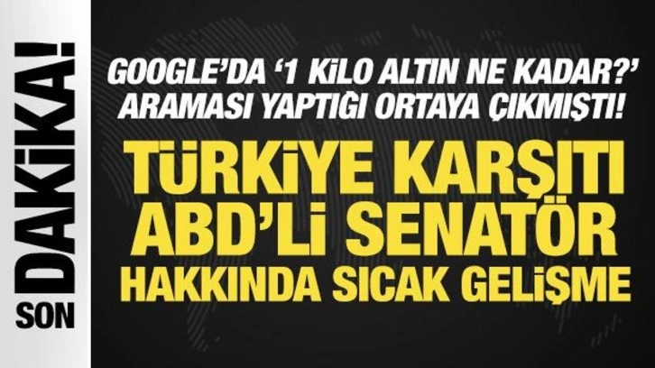 Türkiye karşıtı ABD'li senatör Menendez, rüşvet almakla suçlu bulundu!