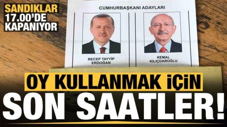 Türkiye sandık başında: Oy verme işleminde son saatlere girildi!