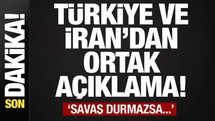 Türkiye ve İran'dan ortak 'Gazze' açıklaması! Sıcak saatler...