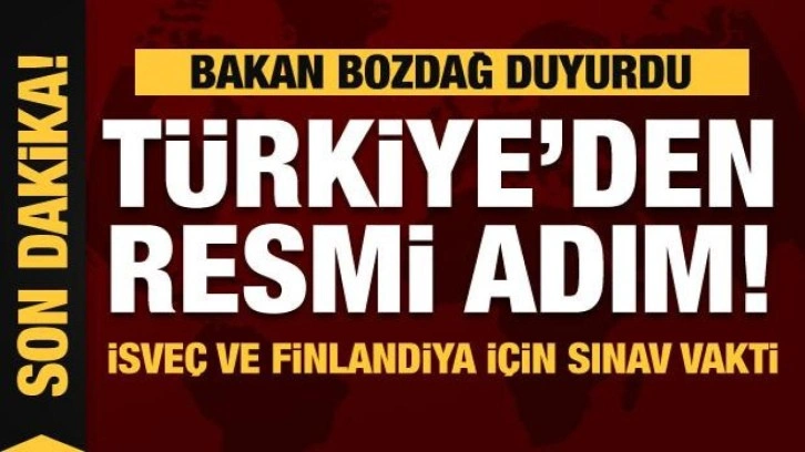 Türkiye'den İsveç ve Finlandiya için resmi adım! Bakan Bozdağ'dan son dakika açıklaması