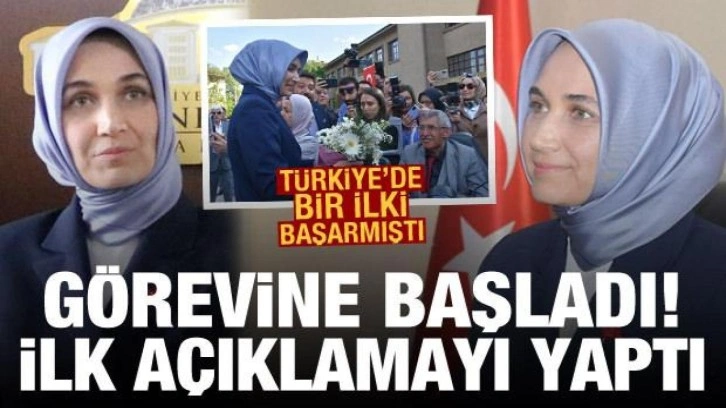 Türkiye'nin ilk başörtülü Valisi Kübra Güran Yiğitbaşı görevine başladı