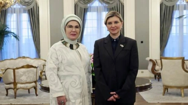 Ukrayna Devlet Başkanı'nın eşi Zelenska'dan Emine Erdoğan'a teşekkür paylaşımı