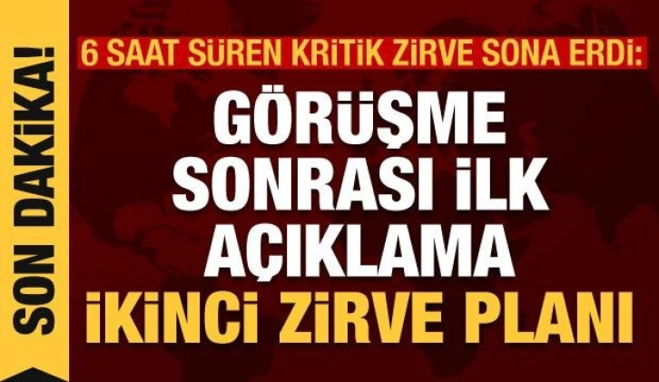 Ukrayna-Rusya görüşmesi sona erdi: Zirve sonrası ilk açıklama