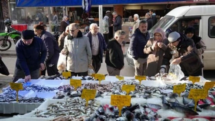 Vatandaşlar hamsiyi alırken fiyatına değil boyuna bakıyor