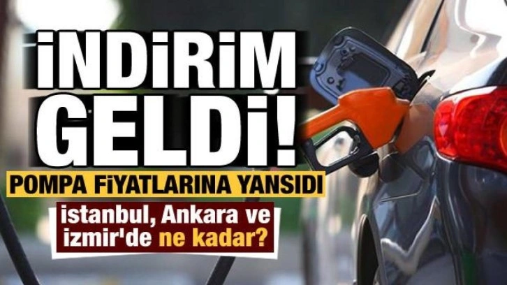 Ve benzine indirim geldi: Pompaya yansıdı! İstanbul, Ankara ve İzmir'de ne kadar?